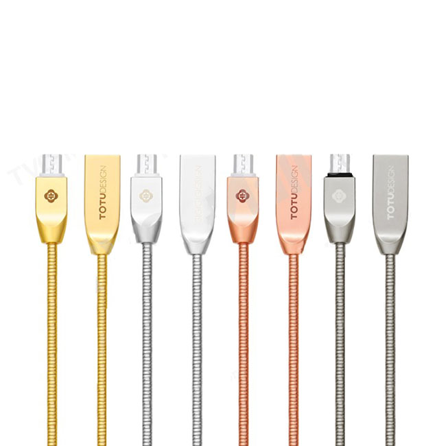 کابل شارژ و دیتا تُتو Totu Micro USB Transform & Rapid Charge Cable | ZINC ALLOY 2.4A 