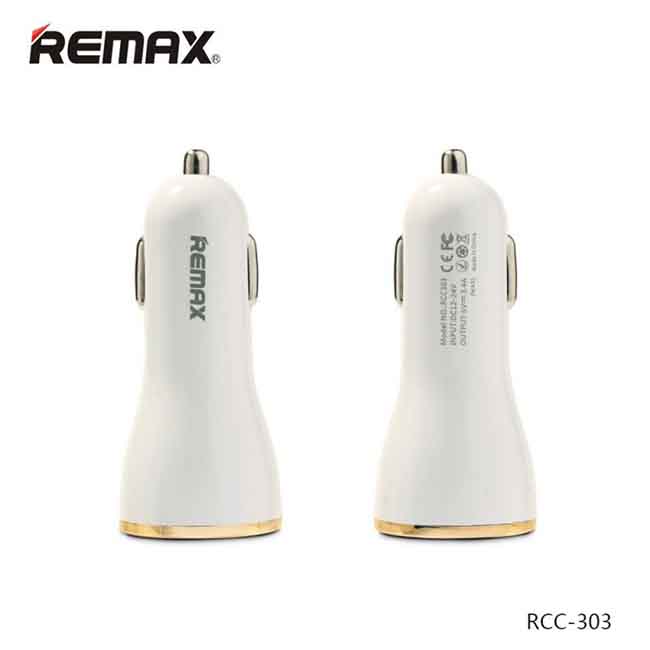 شارژر فندکی سریع ریمکس Remax Dolfin Triple USB Car Charger 3.4A | RCC303