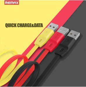 کابل شارژ سلیکونی ریمکس Remax Lightning Fast Charge Zinc Plated Cable | Rc-001i