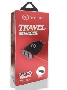 شارژر دیواری یوشیتا همراه با کابل Yoshita Type-C 2.4A Travel Charger | YH-03t