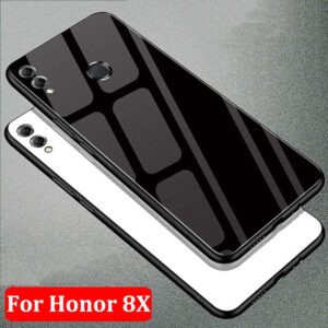 قاب محافظ پشت گلس آنر Luxury TPU Bamper + Tempered Glass Case | Honor 8X