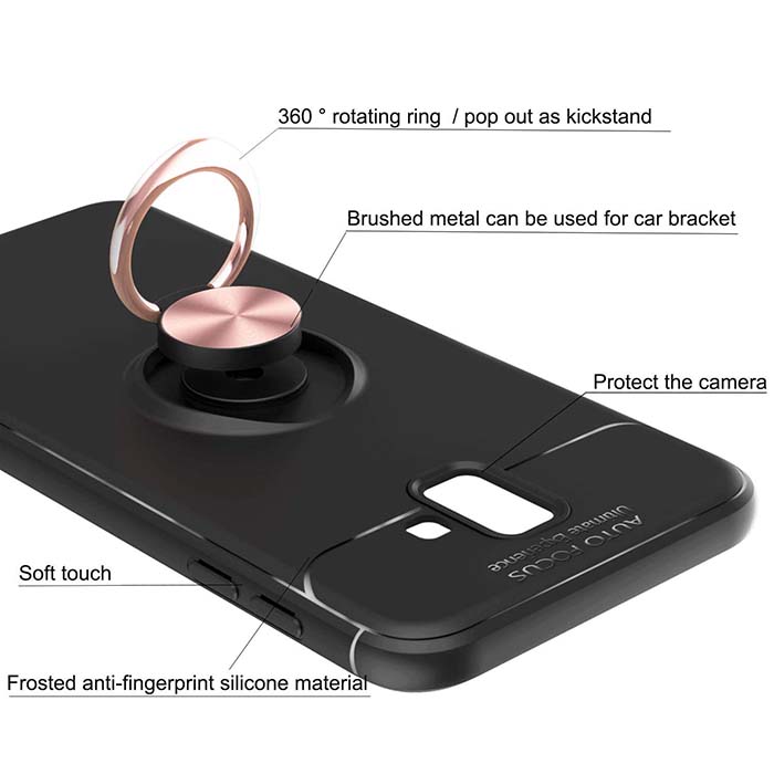 قاب جلقه انگشتی سامسونگ Becation Magnetic Ring Case Galaxy j6 Plus | j6 Prime