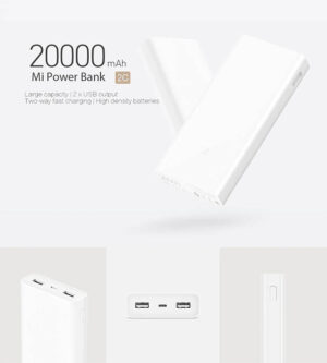 پاور بانک اورجینال شیائومی Xiaomi 20000mAh QC3.0 Power Bank | PLM06ZM