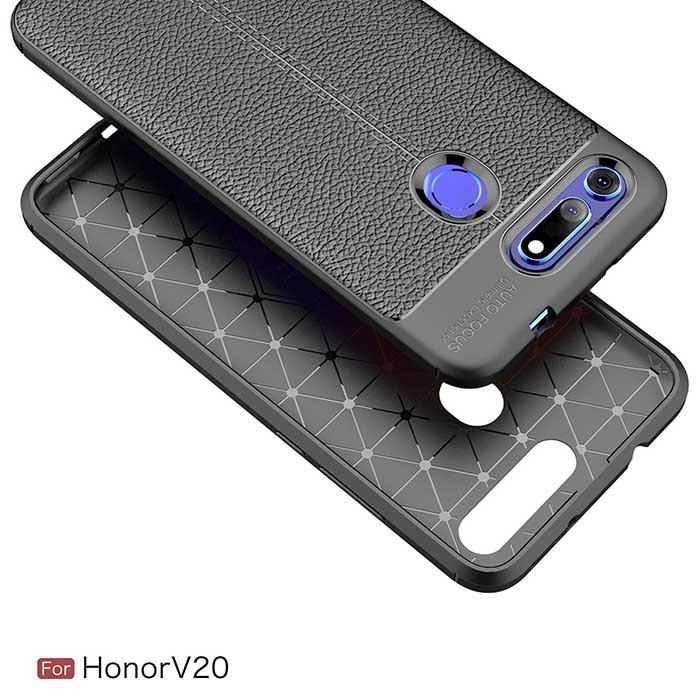 قاب طرح چرمی آنر Auto Focus Texture Case Honor View 20 | Honor V20