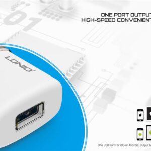 شارژر دیواری تک پورت الدینیو LDNIO 1 USB Travel Charger Adapter | DL-AC50