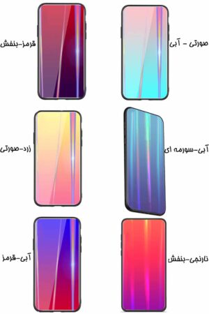 قاب لیزری سامسونگ Baseus Glass Laser Flame Color Case | Galaxy A50