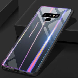 قاب رنگین کمانی لیزری سامسونگ Baseus Glass Laser Aurora Case | Galaxy Note 9