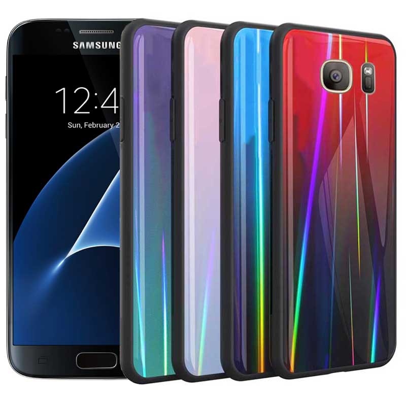 قاب لیزری براق سامسونگ Baseus Glossy Laser Case | Galaxy S7