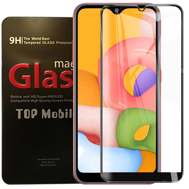 محافظ صفحه فول سامسونگ Magic Full Tempered Glass | Galaxy A01