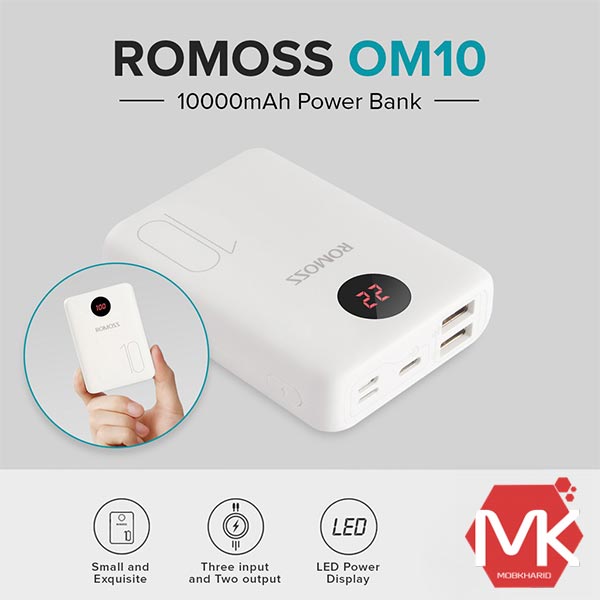پاور بانک romoss OM10 10000mAh Mini Power Bank