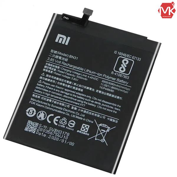 باتری اصلی گوشی شیائومی Battery BN31 | Mi A1 | Mi 5X
