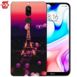 قاب سرامیک ایفل شیائومی Painted UV Eiffel Case | Redmi 8