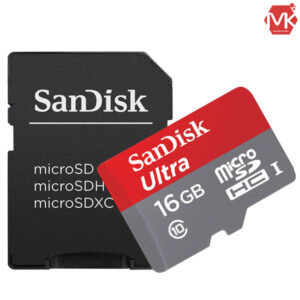 رم میکرو اس دی SanDisk Micro SD 16GB With Adapter