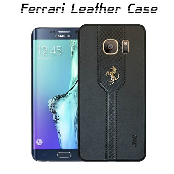 قاب محافظ سامسونگ Ferrari Leather Case | S6 Edge Plus