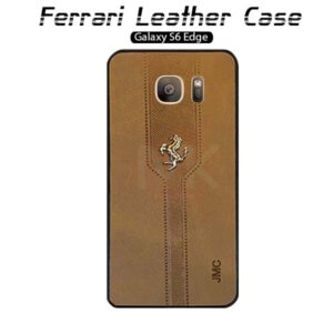 قاب محافظ سامسونگ Leather Ferrari Case | Galaxy S6 Edge