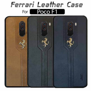 قاب محافظ چرم شیائومی Leather Ferrari Case | Poco F1 | Pocophone F1