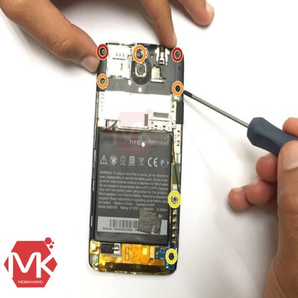 HTC One X Battery مرحله چهارم