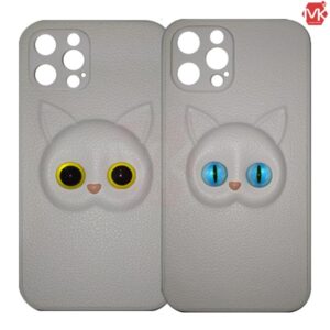 قاب فانتزی آیفون White Cute Cat Case | iphone 12 Pro