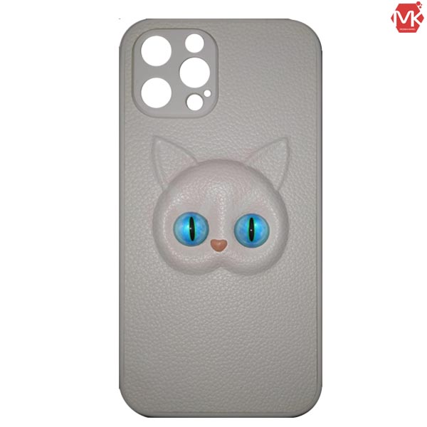قاب فانتزی آیفون White Cute Cat Case | iphone 12 Pro