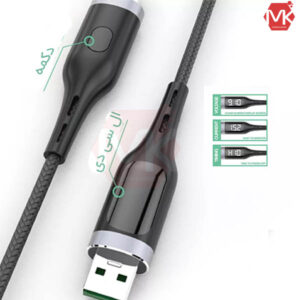 کابل شارژ تایمردار تایپ-سی موکسوم Moxom MX-CB39 Type-C LCD Timing Cable