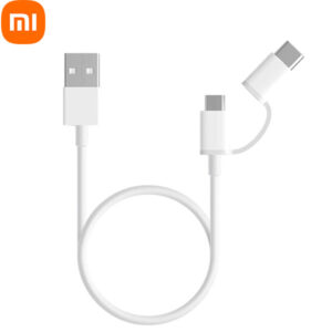 کابل شارژ دو سر شیائومی Mi 2-in-1 USB Cable Micro USB to Type-C