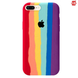 قاب محافظ اپل Rainbow Silicone Case | iphone 7 Plus | iphone 8 Plus