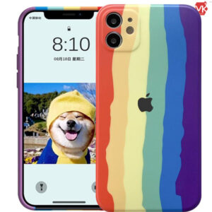قاب محافظ آیفون Protective Rainbow Silicone Case | iphone 11