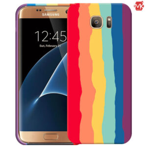 قاب محافظ سامسونگ Silicone Rainbow Case | Galaxy S7 Edge