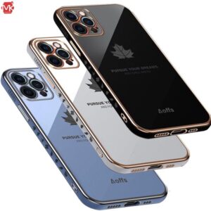 قاب محافظ آیفون Straight Edge Maple Leaf Case | iphone 12 Pro Max