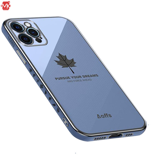 قاب محافظ آیفون Straight Edge Maple Leaf Plating Case | iphone 12 Pro