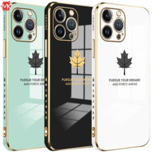 قاب محافظ آیفون Maple Leaf Plating Case | iphone 13 Pro Max