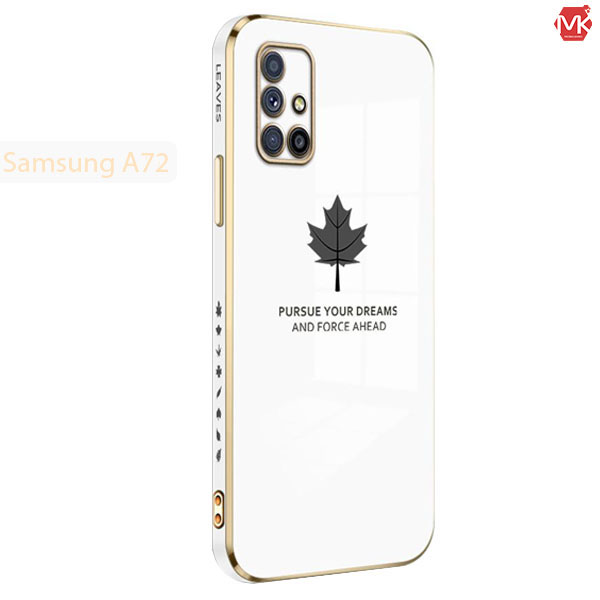 قاب محافظ سامسونگ Luxury Maple Leaf Plating Case | Galaxy A72 5G