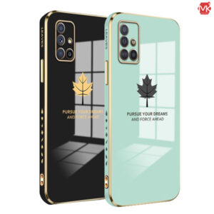 قاب محافظ سامسونگ Luxury Maple Leaf Plating Case | Galaxy A72 5G