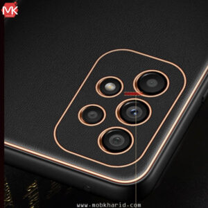 قاب محافظ سامسونگ Leather Gold Plated Cover | Galaxy A53 5G