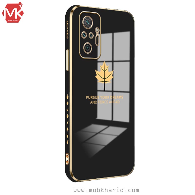 قاب محافظ شیائومی Luxury Maple Leaf Plating Cover | Redmi Note 10 Pro Max