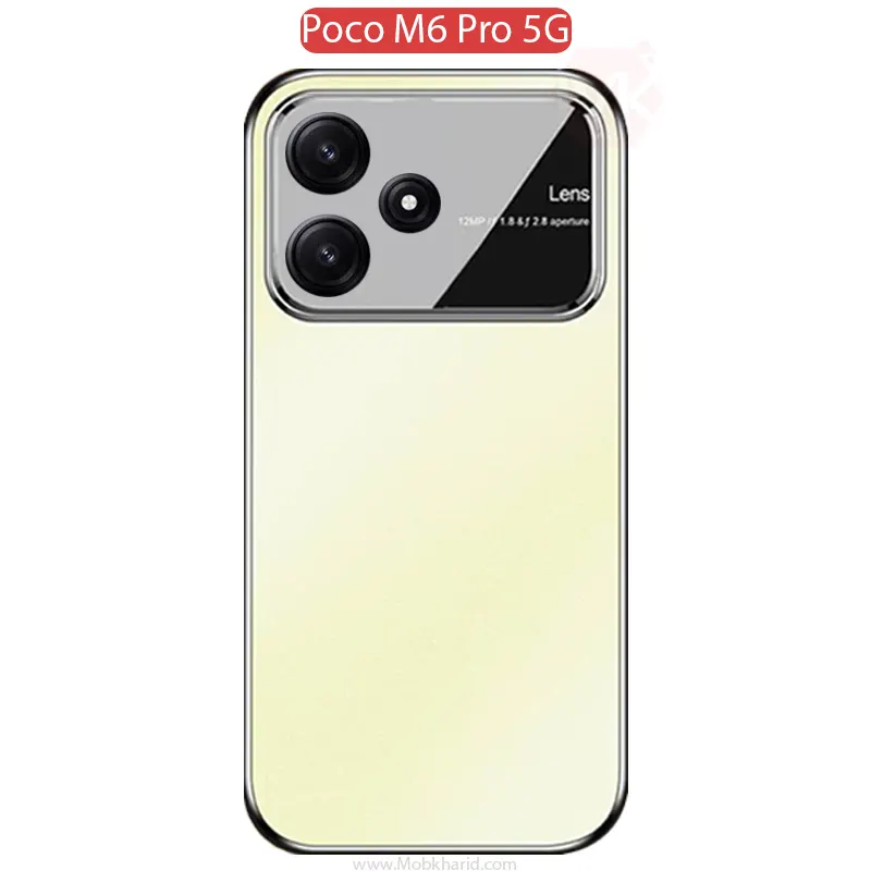 قاب محافظ شیائومی Lens Glass Matte Cover | Poco M6 Pro 5G