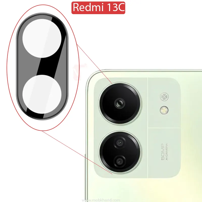 محافظ لنز شیشه ای integrated Lens Glass Flim | Redmi 13C