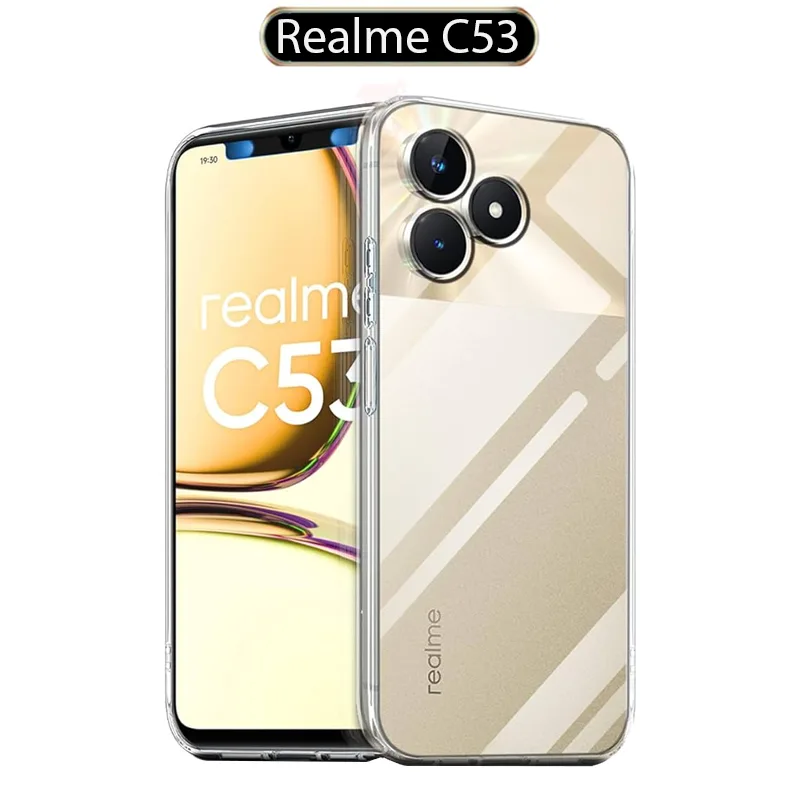 قاب محافظ شفاف Liquid Crystal Cover | Realme C53