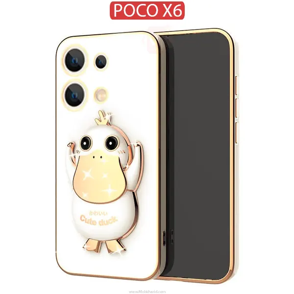 قاب محافظ شیائومی Cute Duck Plating Cover | Xiaomi Poco X6 5G