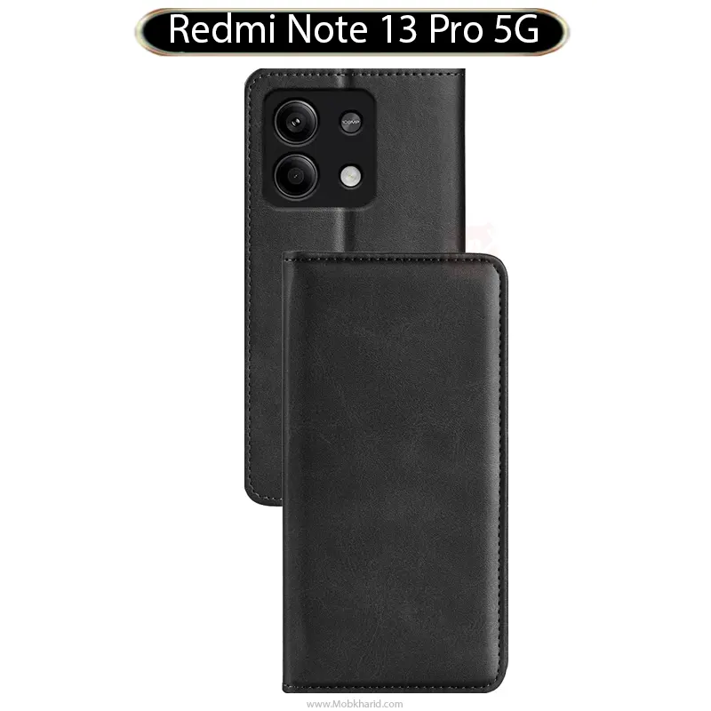 کیف محافظ چرم Folip leather Flip Case | Redmi Note 13 Pro 5G