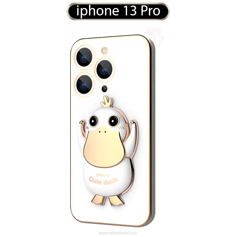 قاب محافظ Cartoon Duck Plating Cover | iphone 13 Pro