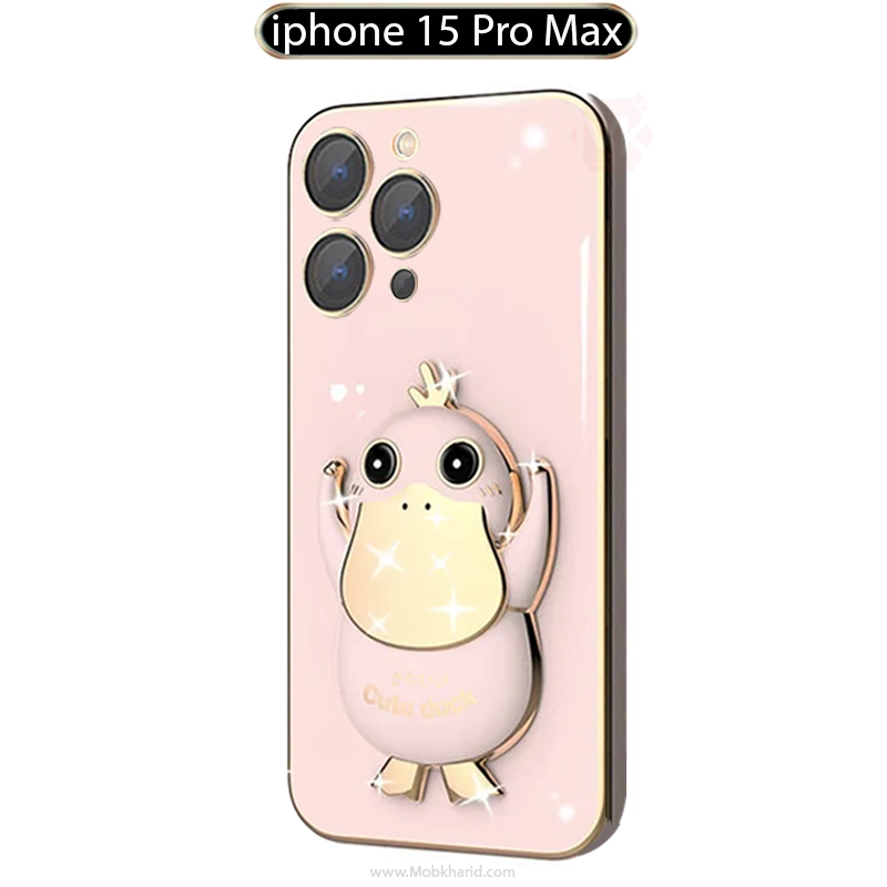 قاب محافظ Cartoon Duck Plating Cover | iphone 15 Pro Max