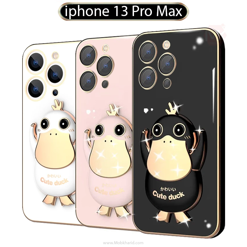 قاب محافظ 3D Cartoon Duck Plating Case | iphone 13 Pro Max