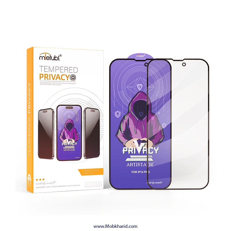 محافظ صفحه پرایوسی آیفون Mietubl Privacy Glass | iphone 15 Pro Max