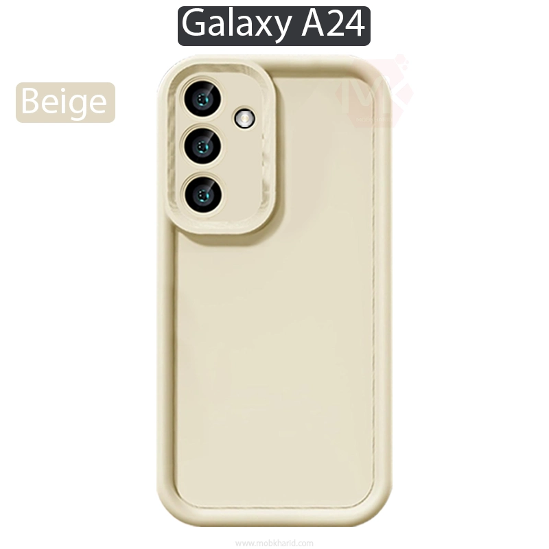 قاب محافظ سامسونگ Raised Full Lens Protect Silicone Cover | Galaxy A24
