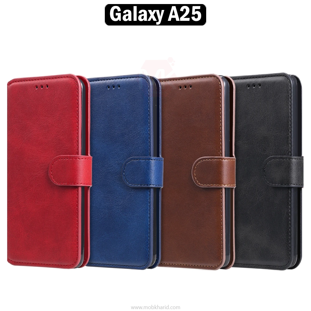 کیف چرم سامسونگ Leather Phones Case | Galaxy A25