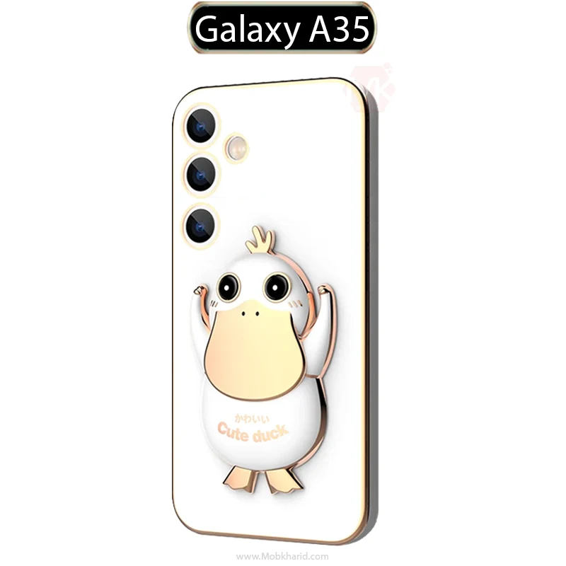 قاب محافظ Cartoon Shiny Duck Plating Case | Galaxy A35