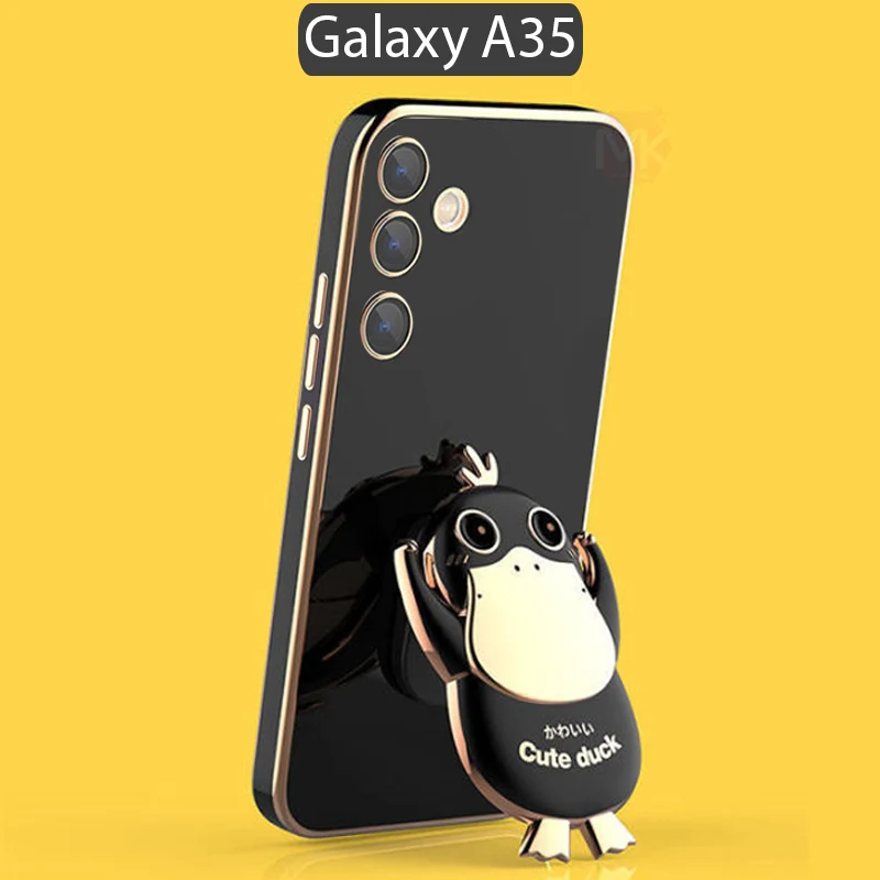 قاب محافظ Cartoon Shiny Duck Plating Case | Galaxy A35