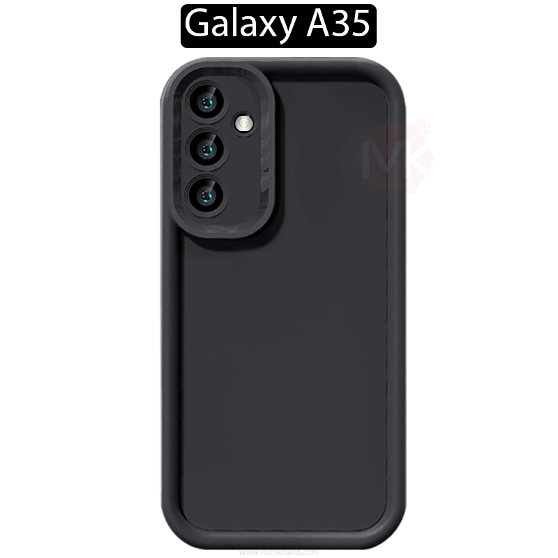 قاب محافظ Raised Full camera lens Protect Silicone Case | Galaxy A35