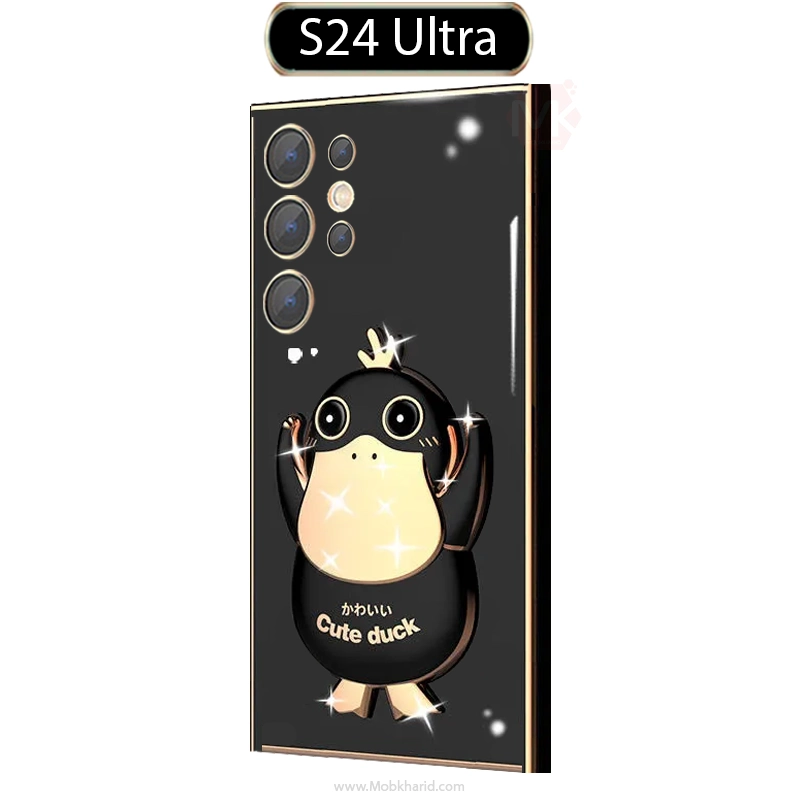 قاب محافظ Cartoon Shiny Duck Plating Cover | Galaxy S24 Ultra